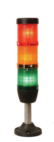 IK Series Three Level 24V AC/DC 100mm Tube Plastic Base LED Tower 50mm